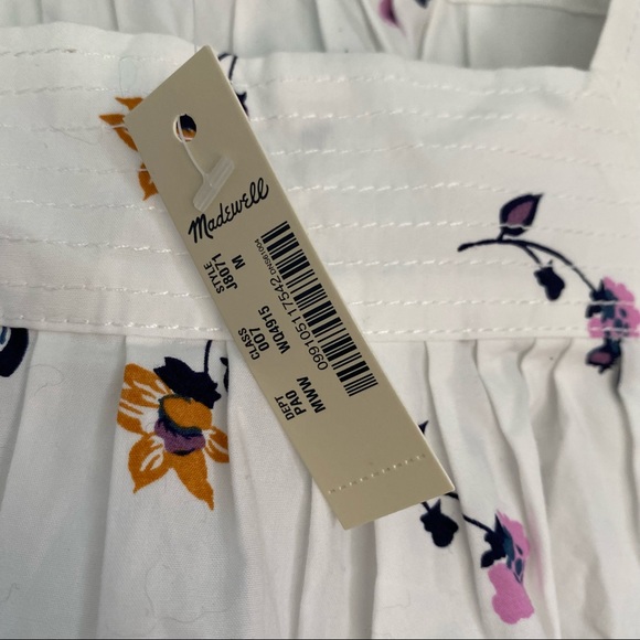 Madewell NEW Square Neck Top in Sweet Blossoms - Picture 8 of 11